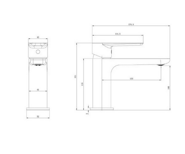 смеситель для раковины ALLEN BRAU ECLIPSE 2.0